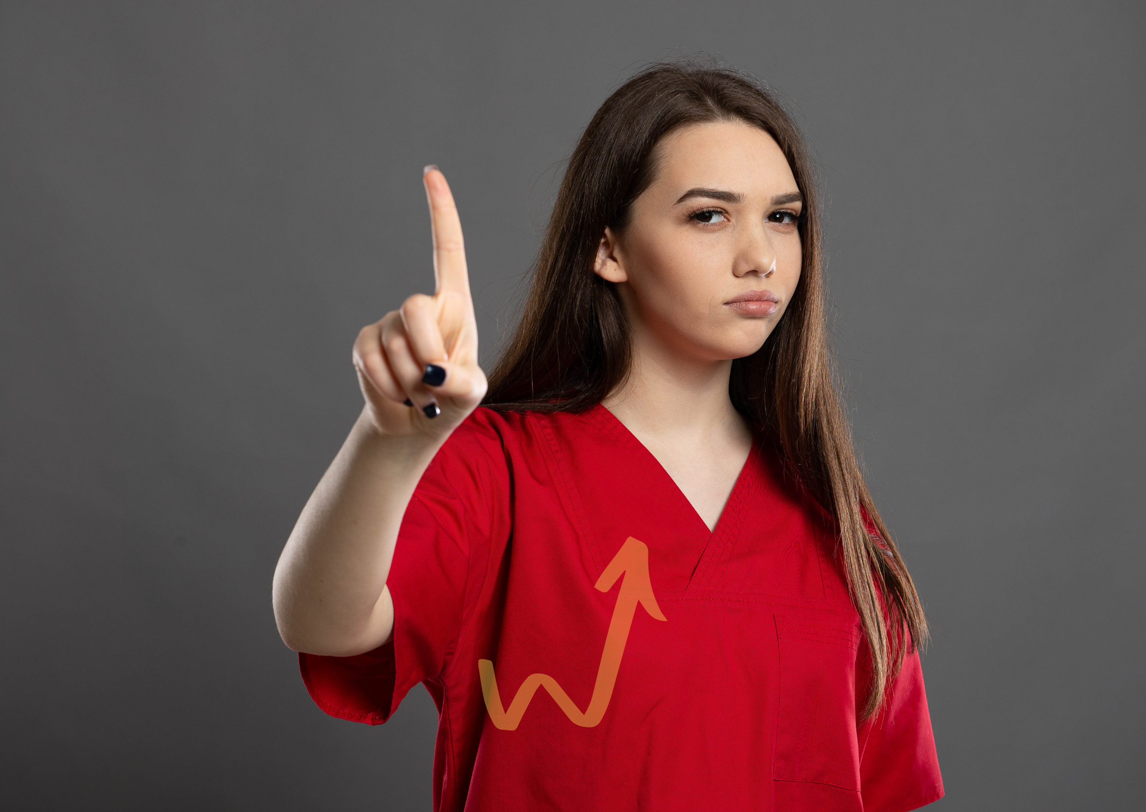 Femme disant non. Elle représente le pouvoir du conflit assumé
